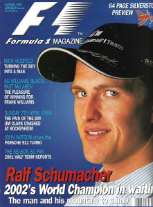 FORMULA 1 MAGAZINE 2001 AUG -